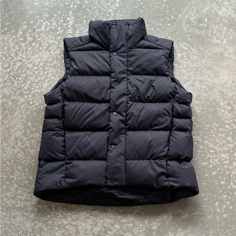 Lululemon Men’s Wunder Puff Down Vest Full Zip Black Size Medium EUC